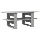 vidaXL Table basse gris béton 102x55x42 cm Bois composite