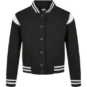 Urban Classics Veste de survêtement noir / blanc
