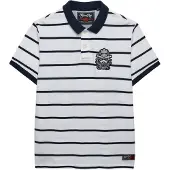 Superdry T-Shirt bleu marine / blanc