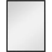 HOMCOM Miroir mural rectangulaire dim. 60L x 80H cm MDF noir