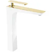 Mexen Indus mitigeur de lavabo, haut, blanc/or (744610-25)