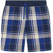 Schiesser Pantalon de pyjama ' Mix & Relax ' beige / bleu roi / bleu foncé