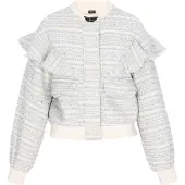 Faina Veste mi-saison turquoise / blanc