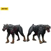 Joy toy Zombie Dark Source Figurines 2 pièces Police Dogs 8 cm