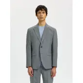 Selected Classique - Mélange De Laine Blazer Homme Gris 56