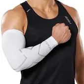 2XU Compression Arm Warmers Blanc XL Homme