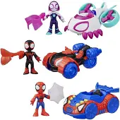 Spidey and his Amazing Friends Figurine et véhicule de la série « Marvel And His Awesome Friends », Spidey Miles Morales