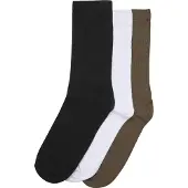 Urban Classics Chaussettes kaki / noir / blanc