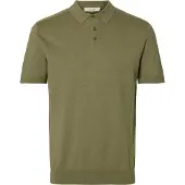 Selected Berg Short Sleeve Polo Vert M Homme