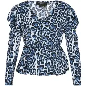 Faina Chemisier 'Festive' bleu marine / bleu clair / noir