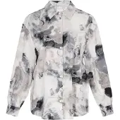 Usha Chemisier gris / greige / gris clair / noir