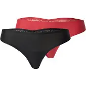 Hunkemoller String rouge / noir