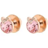 Swarovski Boucles d'oreilles or rose / rosé / transparent