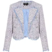 Faina Blazer 'Festive' bleu clair / rose / blanc