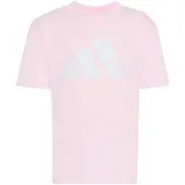 Adidas T-Shirt fonctionnel 'ESSENTIALS' rose / blanc