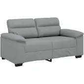 vidaXL Canapé à 2 places gris clair 120 cm tissu