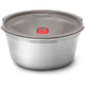 Black+blum Steel Food Bowl Argenté Large