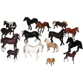 MOJO Horses and Foals School pack, 15pcs.