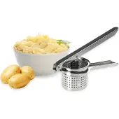 Excellent Housewares Râpe à pommes de terre En acier inoxydable, Râpe, Argent