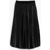 Bonprix Jupe plissée en velours doux