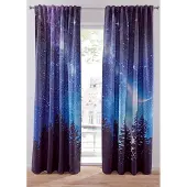 Bonprix Rideaux obscurcissants motif ciel étoilé (2 pces)