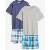 Bonprix Lot de 2 pyjashorts en coton doux