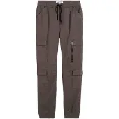 Bonprix Pantalon cargo regular 100% coton à taille élastiquée