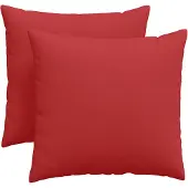 vidaXL Coussins de canapé 2 pcs Rouge 45 x 45 cm tissu