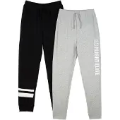 Bonprix Lot de 2 pantalons de jogging en coton mélangé doux