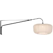 Steinhauer Lampe murale noire Vela Lino avec un bouchon crème