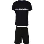 JOOP! Pyjama court bleu marine / bleu clair / noir / blanc