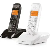 Motorola S1202 Wireless Landline Phone 2 Units Blanc,Noir One Size / EU Plug 220V