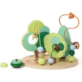 Classic World Forêt en spirale de motricité en bois, 5 pcs.