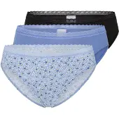 Schiesser Slip bleu clair / lilas / noir
