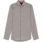 HUGO Kason 10257877 01 Long Sleeve Shirt Gris 44 Homme