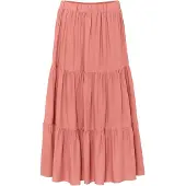 Bonprix Jupe midi en viscose, effet froissé