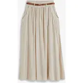Bonprix Jupe longue avec ceinture (ens. 2 pces)