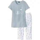 Bonprix Pyjama corsaire à manches courtes