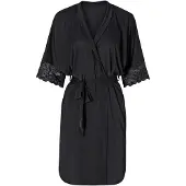 Bonprix Kimono en satin et dentelle