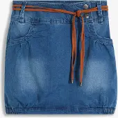 Bonprix Jupe en jean, taille mi-haute