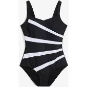 Bonprix Maillot sculptant à empiècement, maintien modéré