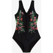 Bonprix Maillot 1 pièce sculptant, maintien modéré