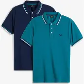Bonprix Lot de 2 polos