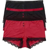 Bonprix Lot de 3 boxers femme microfibre