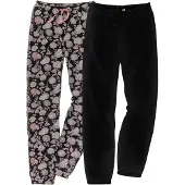 Bonprix Lot de 2 pantalons de pyjama pur coton