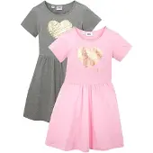 Bonprix Lot de 2 robes en jersey 100% coton
