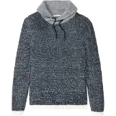 Bonprix Pull-over marine / gris chiné