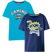 Bonprix Lot de 2 t-shirts 100% coton