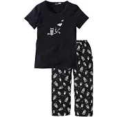 Bonprix Pyjama corsaire à manches courtes