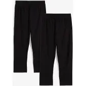 Bonprix Lot de 2 leggings 3/4 en coton extensible